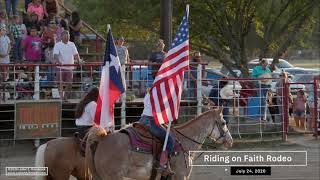 Opening Ceremonies - Riding on Faith Rodeo