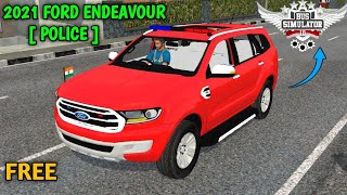 FORD ENDEAVOUR 2021 POLICE FOR BUS SIMULATOR INDONESIA BUSSID FREE DOWNLOAD