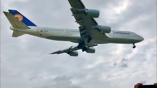 Lufthansa Boeing 747-8 Landing at LAX