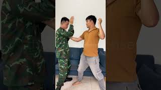 Self-defense when slapping [THAO SELF DEFENSE] #vothuat #kungfu #martialarts #shorts #kravmaga