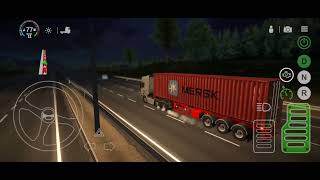 scania truck with container 25T #universaltrucksimulator #androidgameplay #mobilegameplay