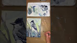 Painting a Eastern Kingfisher as Part of My 100 Day Project