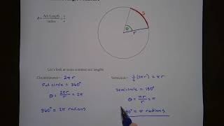 Radian Angle Measure