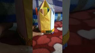 Diy pen and pencil holder with paper / paper craft/ diy pen stand