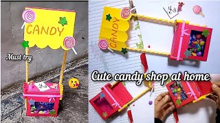 how to make DIY candy shop at home /paper craft /candy shop diy candy Shop/ easy paper crafts