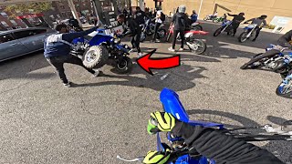 MIXING 2 STROKE AT GAS STATION GOES WRONG!! *YAMAHA BANSHEE 350*