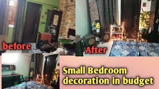 Bedroom makeover || Smalbedroom makeoverl| Bedroom makeoverideas||Home decorating ideas in budget