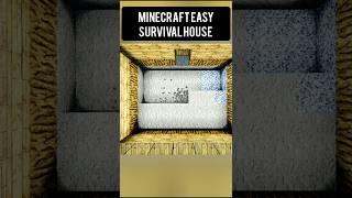 MINECRAFT HARD-CORE SURVIVAL BASE TUTORIAL| MINECAFT HARD-CORE BASE #shorts #minecraft