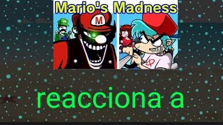 mi familia y la familia de boyfriend y las animatronics de fnai 1.2 reacciona a mod Mario madness