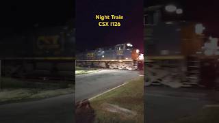 Lots of Horn Sound - Night Train CSX I126 in Athens #csx #horns #trainhorn @CameraBryan#csx #train