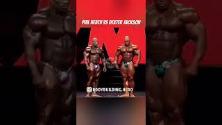 Phil Heath vs dexter Jackson winner name ❔❔#philheath #dexterjackson #bodybuilding #shorts #biecep