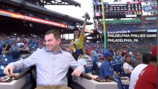 Evan at a Phillies game