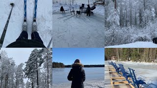 KAYAK YAPTIK,  FINLANDIYA'DA DONMUŞ GÖLÜN ÜZERİNDE YÜRÜDÜK, ÇOK EĞLENDİK, BİZİMLE 2 GÜN