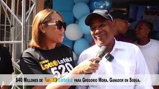 Recorren las calles de Sosua, Puerto Plata, con el Nuevo Millonario del Lotto Loteka