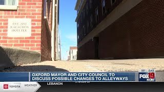 Oxford officials pondering closing some alleyways to vehicles