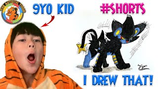 9yo Autistic Savant Draws - Luxray | Pokemon #shorts