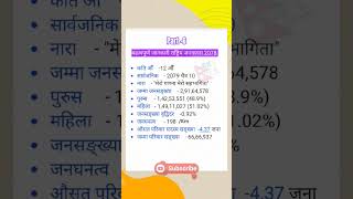 *महत्वपुर्ण* राष्ट्रिय जनगणना 2078 part -6| loksewa tayari #shorts