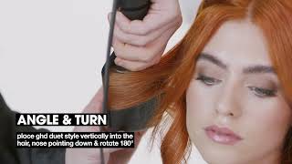 #ghdduetstyle | transform hair from wet to styled | textured soft waves hair tutorial | ghd ANZ