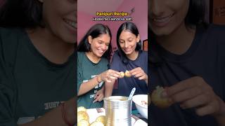 Panipuri Recipe♥️ #hostel #cookwithme #cookingvlog #minivlog #shortsviral #shorts #panipuri