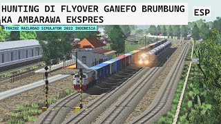 HUNTING KERETA CEPAT!! KA Ambarawa Ekspres di Flyover Ganefo Brumbung | Trainz Simulator Indonesia