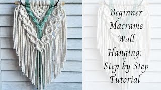 Macrame Beginner Wall Hanging: Step by Step Tutorial