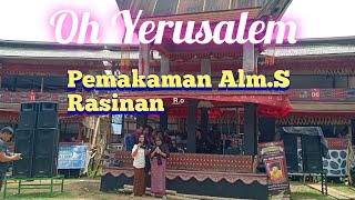 Cover oh Yerusalem dari keluarga Alm.S.Rasinan di Tongkonan Bolu Toraja Utara