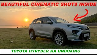 toyota hyryder unboxing | hyryder cinematic shots with beautiful sunset | naiksauto