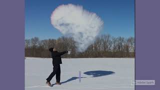 Hutterite Students' Science Demonstrations: Create a Cloud in Your Own Backyard