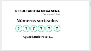 Resultado da mega sena concurso 2546 dia 07/12/2022