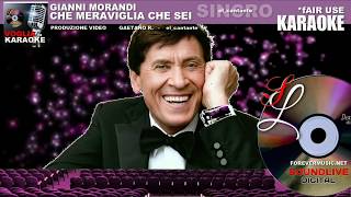 Gianni Morandi - Che meraviglia sei - karaoke (SL)