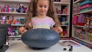 LOMUTY 13 Notes 12  STEEL TONGUE DRUM   Unboxing & Review #gifted #Tanjia's toys review