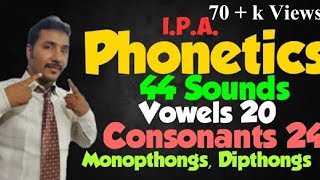 #Phonetics #English44sounds. A detailed explanation about Vowel sounds 20 and Consonant sounds 24