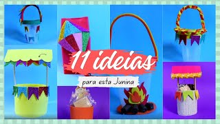 11 Ideias Lembrancinhas para Festa Junina com materiais recicláveis.