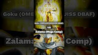 WIS | SSJ10 Mystic OMNDBAF Goku vs Mega Comp Zalama ( OMN ) #anime #goku #dragonball