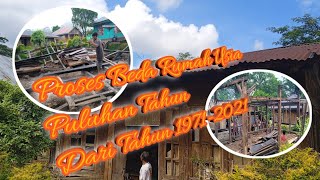 Proses Bedah Rumah Kayu Terkuat | Usia Puluhan Tahun | Dari Tahun 1971-2021 #shorts