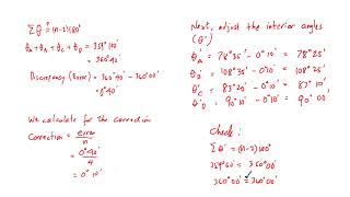 Interior Angle Traverse