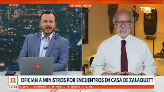 Sen. Flores en T13 sobre encuentros en casa de Zalaquett: "No es la reunión, es no registrarla".