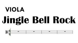 Jingle Bell Rock Viola Sheet Music Backing Track Partitura