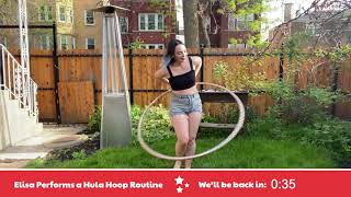 Elise Performs a Hula Hoop Routine!