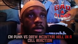 THIS MATCH WAS BRUTAL!! 😬🤯 CM PUNK VS DREW MCINTYRE HELL IN A CELL REACTION (BAD BLOOD 2024)