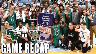 Southwest Guilford completes it's perfect season- 3A State Champs! | SWG vs Walter Williams