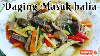 Resepi Daging Masak halia mudah sedap 👍😋