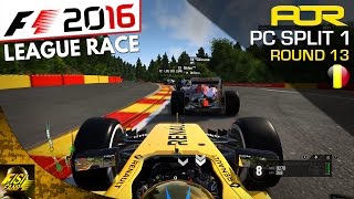 F1 2016 | AOR PC League Race (Split 1): Round 13 - Belgium