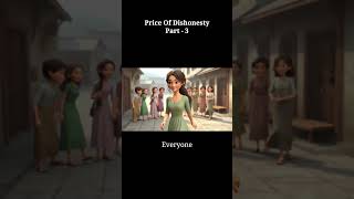 The Price Of Dishonesty - Part 3 | English Moral Story |  #shorts