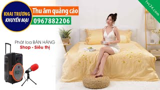 Thu âm quảng cáo chăn ga Phương Huế TVC24 đọc Khai trương