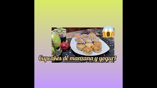 cupcakes de manzana y yogurt muy fácil