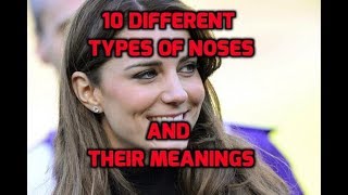 10 Different Types of Noses and Their Meanings || 10 different types of noses