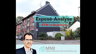 Exposé Analyse Eigentumswohnung in Duisburg Meiderich