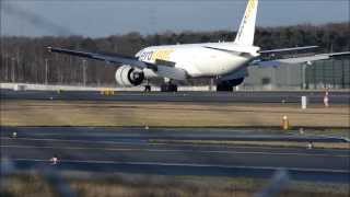 Multi Angle Filming:  AeroLogic B77F & Condor B753 Landing RWY 25R @Frankfurt Airport