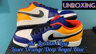 Unboxing the Air Jordan 1 Low “Laser Orange/Deep Royal Blue” + Closer look (Philippines 🇵🇭)